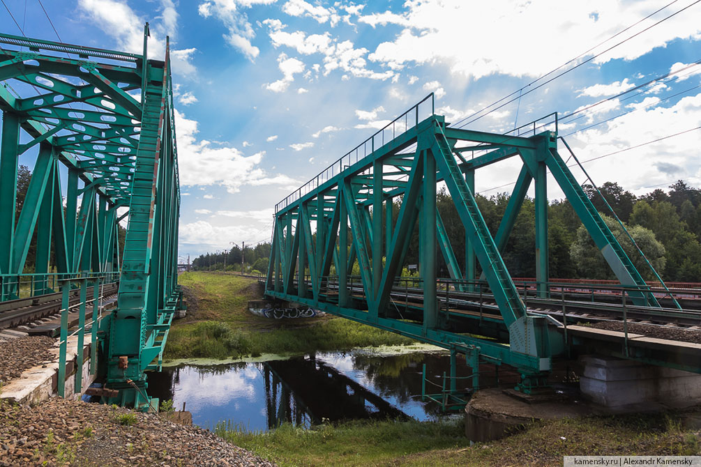 Московская область, Куровская, река Нерская, паровоз П36