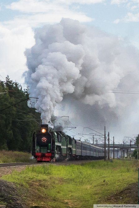 Московская область, Куровская, река Нерская, паровоз П36