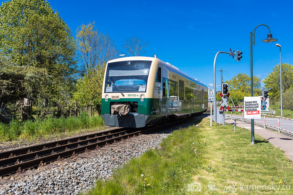 Германия, Рюген, Путбус, Putbus, Binz, Бинц, Rügensche Bäderbahn (RüKB), Ревущий Роланд, УЖД, Узкоколейка, Germany