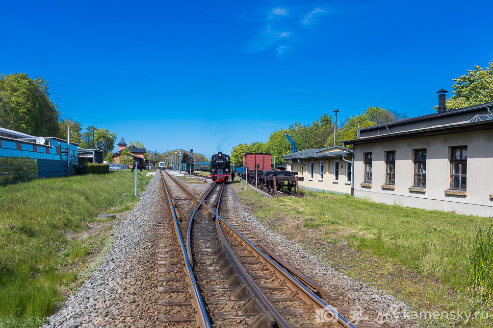 Германия, Рюген, Путбус, Putbus, Binz, Бинц, Rügensche Bäderbahn (RüKB), Ревущий Роланд, УЖД, Узкоколейка, Germany