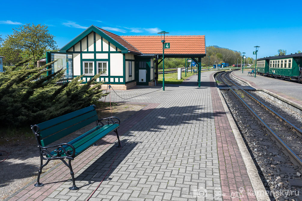 Германия, Рюген, Путбус, Putbus, Binz, Бинц, Rügensche Bäderbahn (RüKB), Ревущий Роланд, УЖД, Узкоколейка, Germany