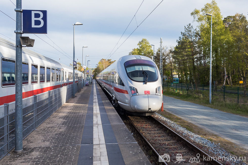 Германия, Рюген, Путбус, Putbus, Binz, Бинц, Rügensche Bäderbahn (RüKB), Ревущий Роланд, УЖД, Узкоколейка, Germany