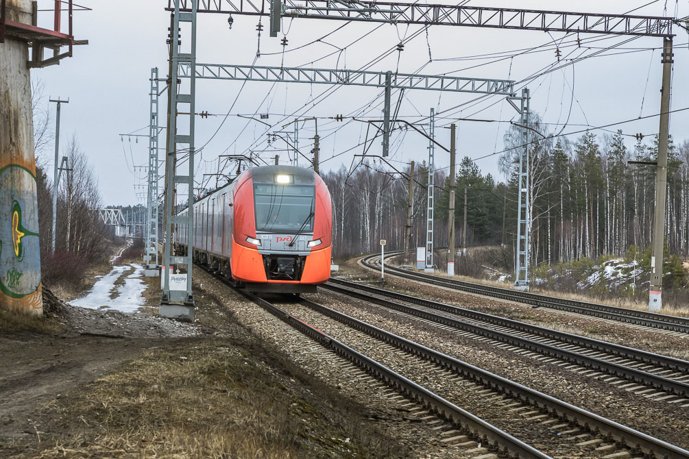 Московская область, Орехово-Зуево, БМО, весна, Горьковское направление, железная дорога, Амазонка