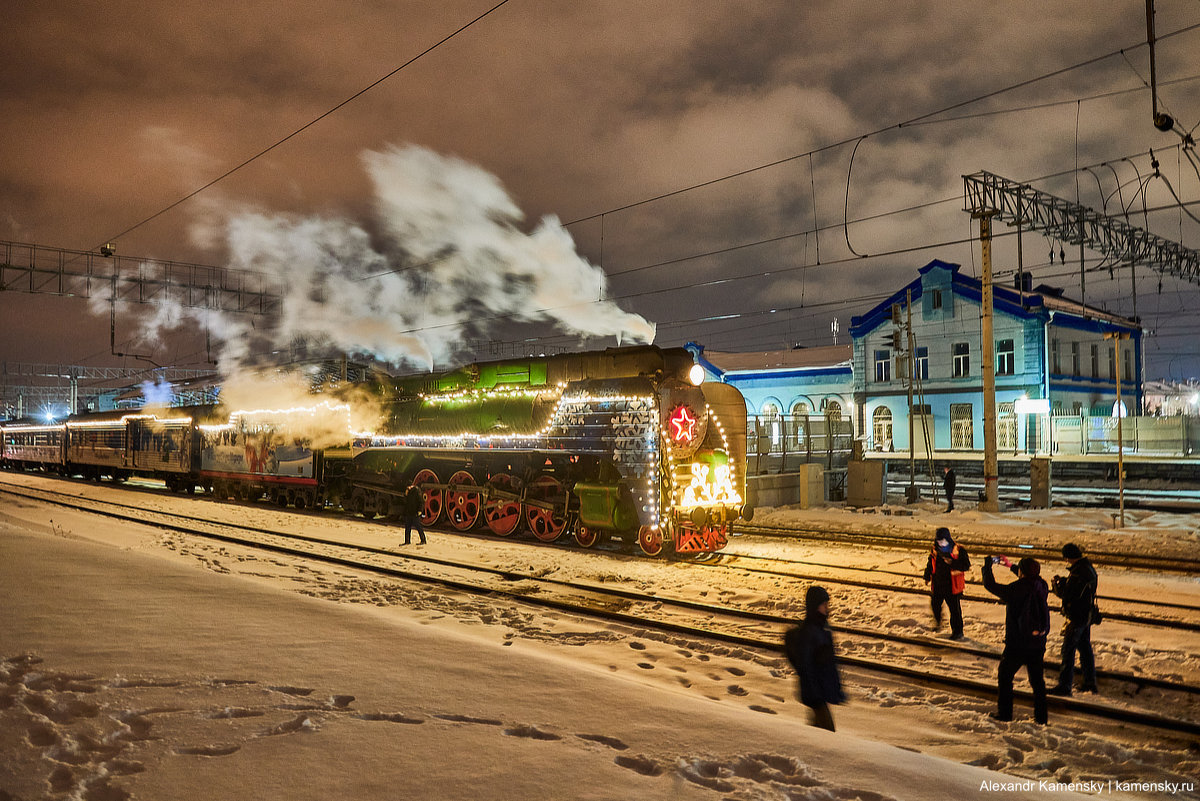 Московская область, Ярославское направление, Семхоз, Пушкино, Электровоз ЧС6, Паровоз П36